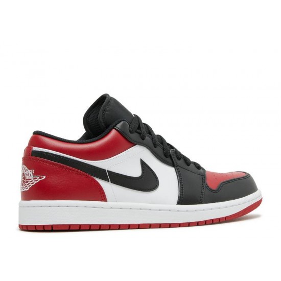 AIR JORDAN 1 LOW BRED TOE  Boty 553558 612