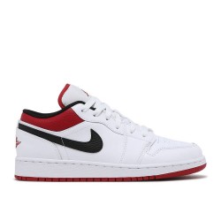 AIR JORDAN 1 LOW GS WHITE GYM RED  Boty 553560 118