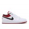 AIR JORDAN 1 LOW GS WHITE GYM RED  Boty 553560 118