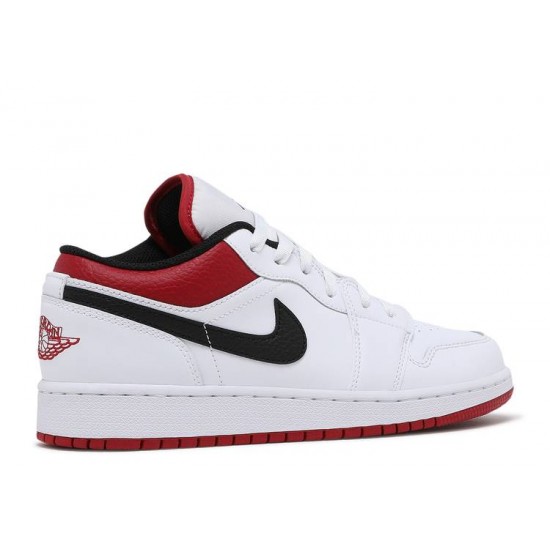 AIR JORDAN 1 LOW GS WHITE GYM RED  Boty 553560 118