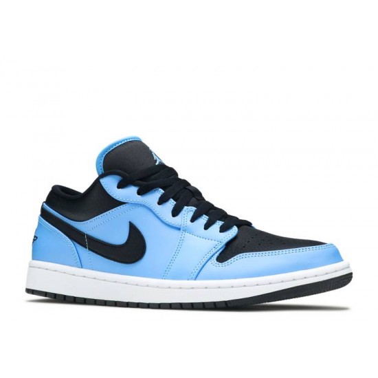 AIR JORDAN 1 LOW UNIVERSITY BLUE BLACK  Boty 553558 403