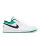 AIR JORDAN 1 LOW WHITE LUCKY GREEN  Boty 553558 129