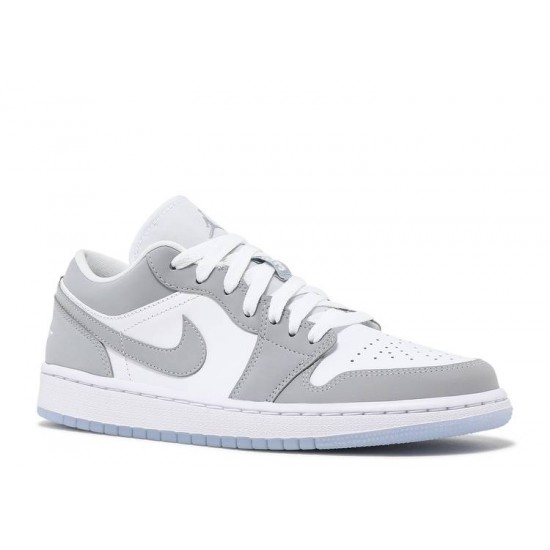 WMNS AIR JORDAN 1 LOW WHITE WOLF GREY  Boty dc0774 105