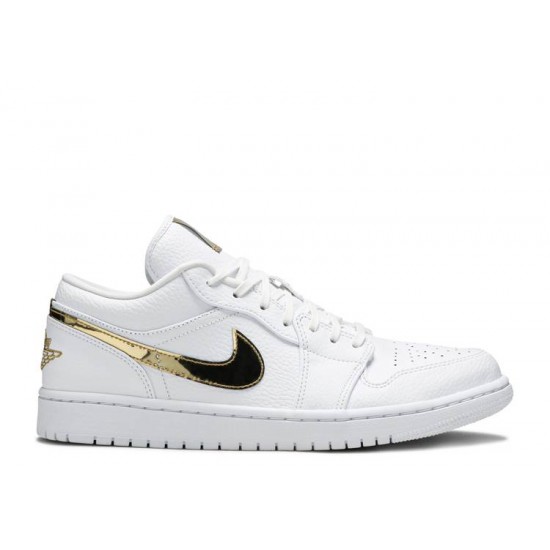 WMNS AIR JORDAN 1 RETRO LOW WHITE METALLIC GOLD  Boty cz4776 100