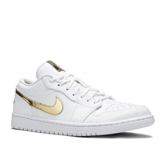 WMNS AIR JORDAN 1 RETRO LOW WHITE METALLIC GOLD  Boty cz4776 100