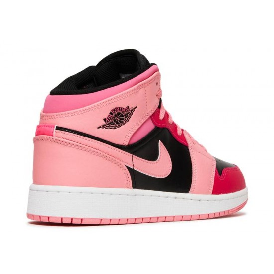 AIR JORDAN 1 MID GS CORAL CHALK  Boty 554725 662