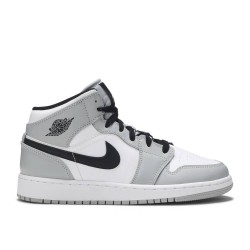 AIR JORDAN 1 MID GS LIGHT SMOKE GREY  Boty 554725 092