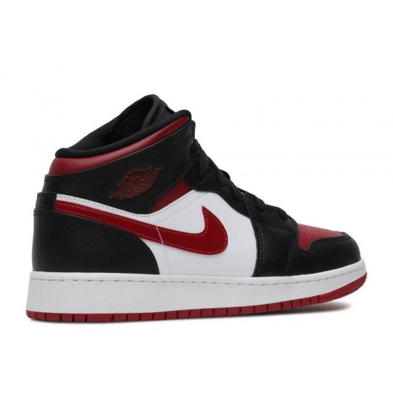 AIR JORDAN 1 MID GS NOBLE RED  Boty 554725 066