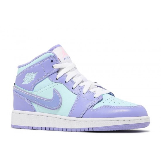 AIR JORDAN 1 MID GS PURPLE PULSE  Boty 554725 500