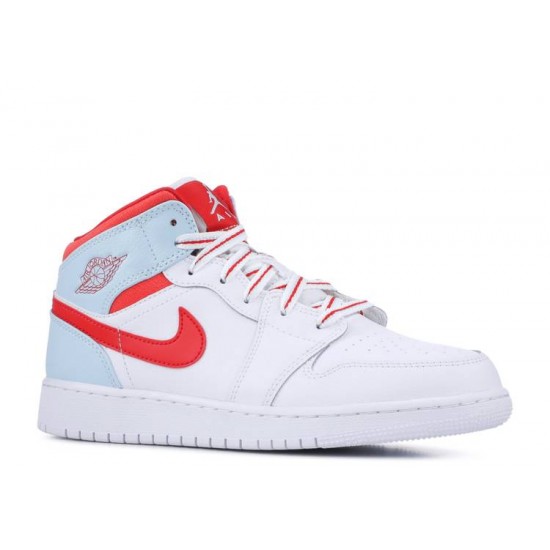 AIR JORDAN 1 MID GS TOPAZ MIST  Boty 555112 104