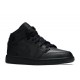 AIR JORDAN 1 MID GS TRIPLE BLACK  Boty 554725 091