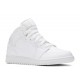 AIR JORDAN 1 MID GS TRIPLE WHITE  Boty 554725 130