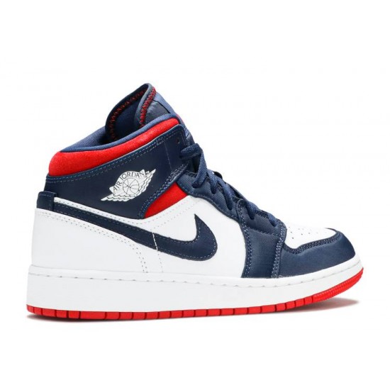 AIR JORDAN 1 MID GS USA OLYMPIC  Boty bq6931 104