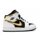 AIR JORDAN 1 MID GS WHITE GOLD  Boty 554725 190