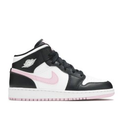 AIR JORDAN 1 MID GS WHITE LIGHT ARCTIC PINK  Boty 555112 103