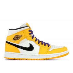 AIR JORDAN 1 MID LAKERS  Boty 852542 700