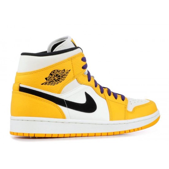 AIR JORDAN 1 MID LAKERS  Boty 852542 700