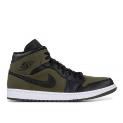 AIR JORDAN 1 MID OLIVE CANVAS  Boty 554724 301