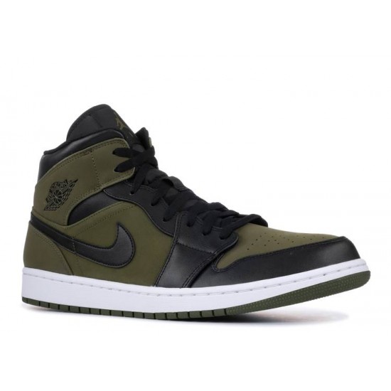 AIR JORDAN 1 MID OLIVE CANVAS  Boty 554724 301