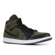 AIR JORDAN 1 MID OLIVE CANVAS  Boty 554724 301