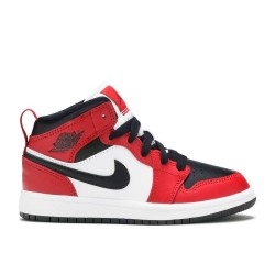 AIR JORDAN 1 MID PS CHICAGO BLACK TOE  Boty 640734 069