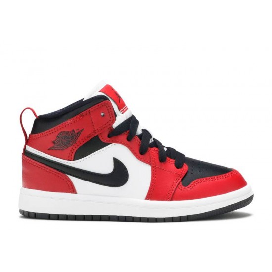 AIR JORDAN 1 MID PS CHICAGO BLACK TOE  Boty 640734 069