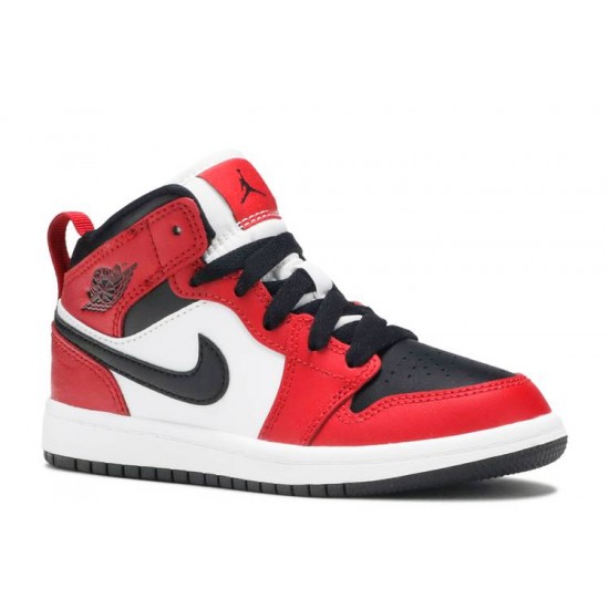 AIR JORDAN 1 MID PS CHICAGO BLACK TOE  Boty 640734 069