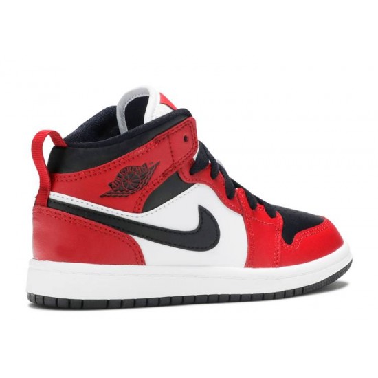 AIR JORDAN 1 MID PS CHICAGO BLACK TOE  Boty 640734 069