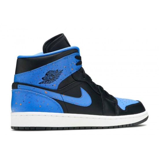 AIR JORDAN 1 MID ROYAL SPLATTER  Boty 554724 048