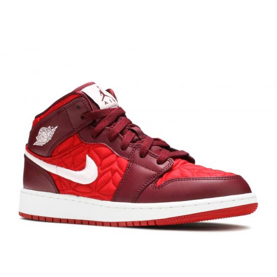 AIR JORDAN 1 MID SE GS RED QUILTED  Boty av5174 600