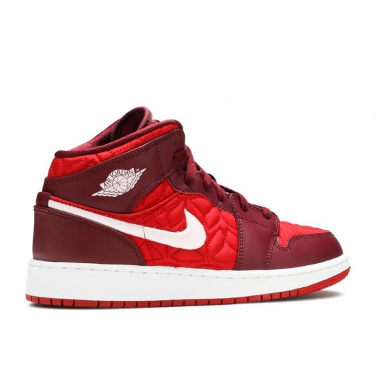 AIR JORDAN 1 MID SE GS RED QUILTED  Boty av5174 600