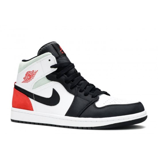 AIR JORDAN 1 MID SE RED BLACK TOE  Boty 852542 100