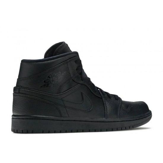 AIR JORDAN 1 MID TRIPLE BLACK  Boty 554724 011