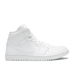 AIR JORDAN 1 MID TRIPLE WHITE  Boty 554724 130