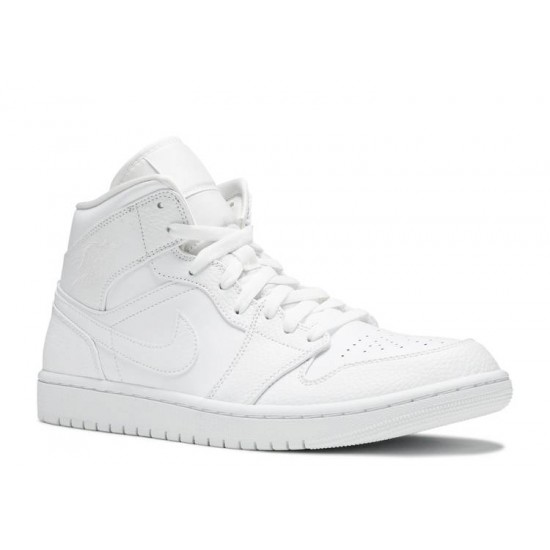 AIR JORDAN 1 MID TRIPLE WHITE  Boty 554724 130