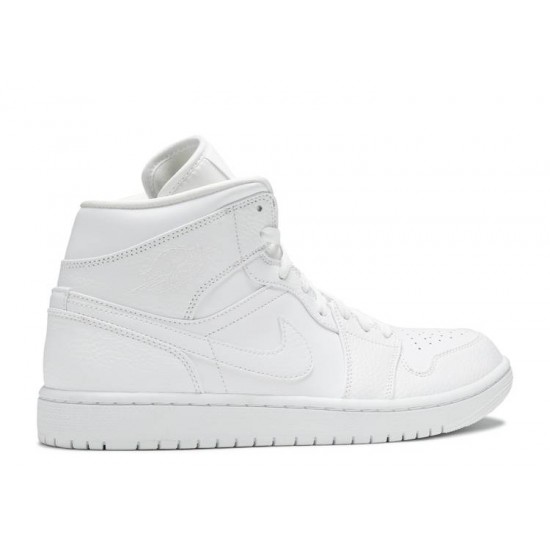 AIR JORDAN 1 MID TRIPLE WHITE  Boty 554724 130