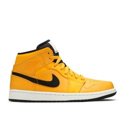 AIR JORDAN 1 MID UNIVERSITY GOLD YELLOW  Boty 554724 700