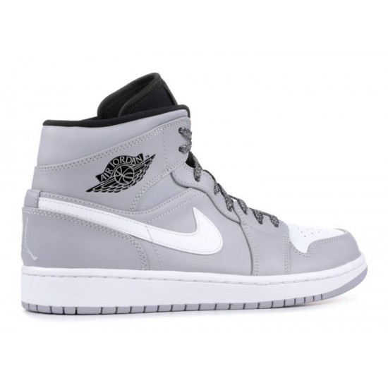 AIR JORDAN 1 MID WOLF GREY  Boty 554724 046