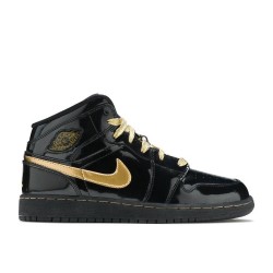 AIR JORDAN 1 PHAT GS BLACK METALLIC GOLD  Boty 364781 001