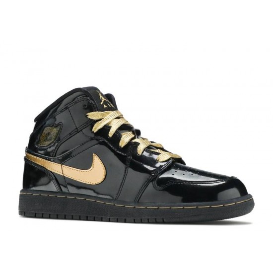 AIR JORDAN 1 PHAT GS BLACK METALLIC GOLD  Boty 364781 001