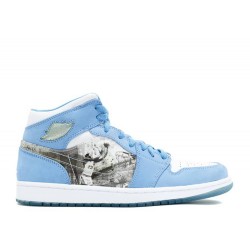 AIR JORDAN 1 RETRO ALPHA WHITE UNIVERSITY BLUE  Boty 316269 142