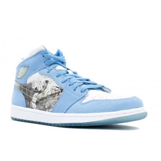 AIR JORDAN 1 RETRO ALPHA WHITE UNIVERSITY BLUE  Boty 316269 142