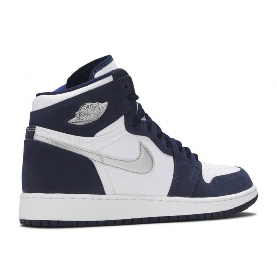 AIR JORDAN 1 RETRO HIGH CO JP GS MIDNIGHT NAVY 2020  Boty 575441 141