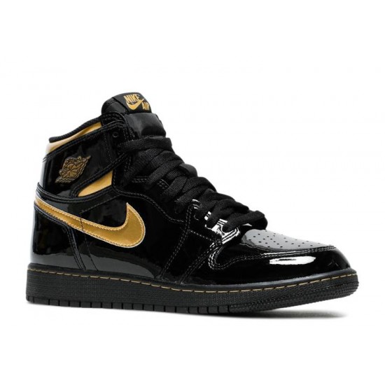 AIR JORDAN 1 RETRO HIGH OG BLACK METALLIC GOLD  Boty 555088 032