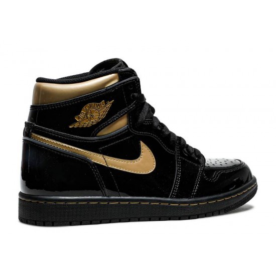 AIR JORDAN 1 RETRO HIGH OG BLACK METALLIC GOLD  Boty 555088 032