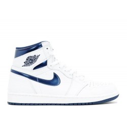 AIR JORDAN 1 RETRO HIGH OG METALLIC NAVY  Boty 555088 106