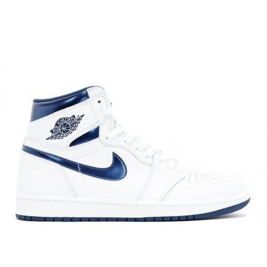 AIR JORDAN 1 RETRO HIGH OG METALLIC NAVY  Boty 555088 106