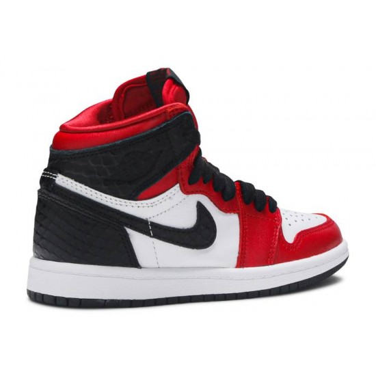 AIR JORDAN 1 RETRO HIGH OG PS SATIN RED  Boty cu0449 601