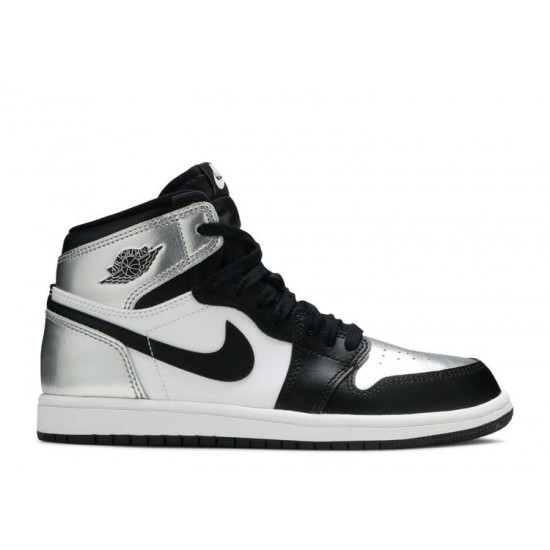 AIR JORDAN 1 RETRO HIGH OG PS SILVER TOE  Boty cu0449 001