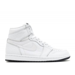 AIR JORDAN 1 RETRO HIGH OG WHITE PERFORATED  Boty 555088 100